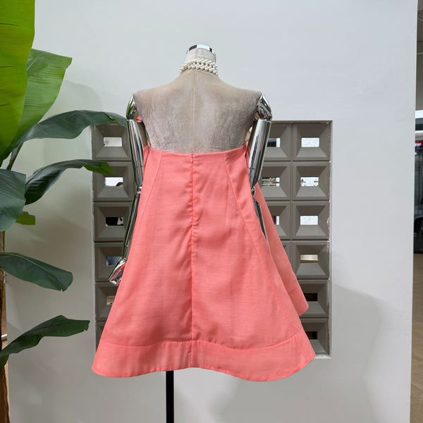 Aleena plunging rustic dress