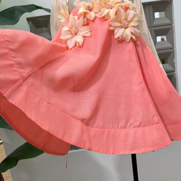 Aleena plunging rustic dress