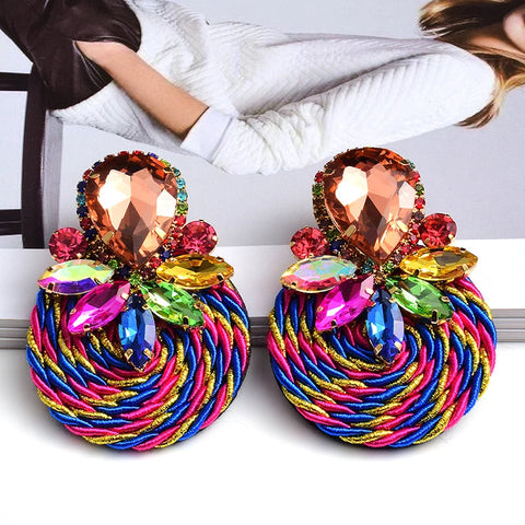 Busisiwe cotton weave earrings