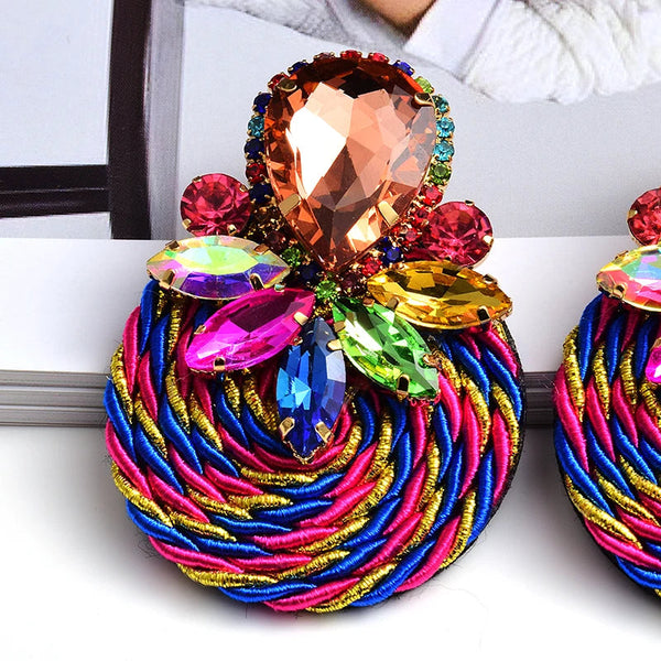 Busisiwe cotton weave earrings
