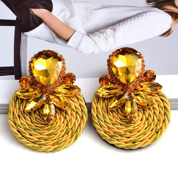 Busisiwe cotton weave earrings