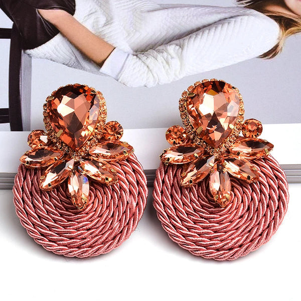 Busisiwe cotton weave earrings