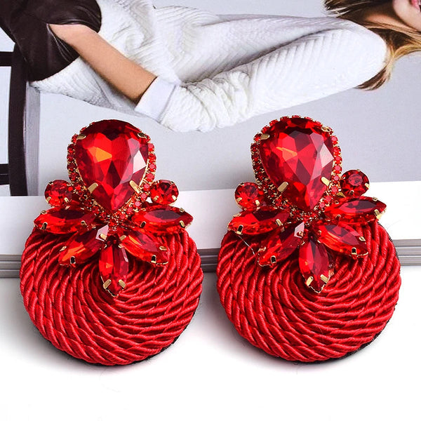 Busisiwe cotton weave earrings