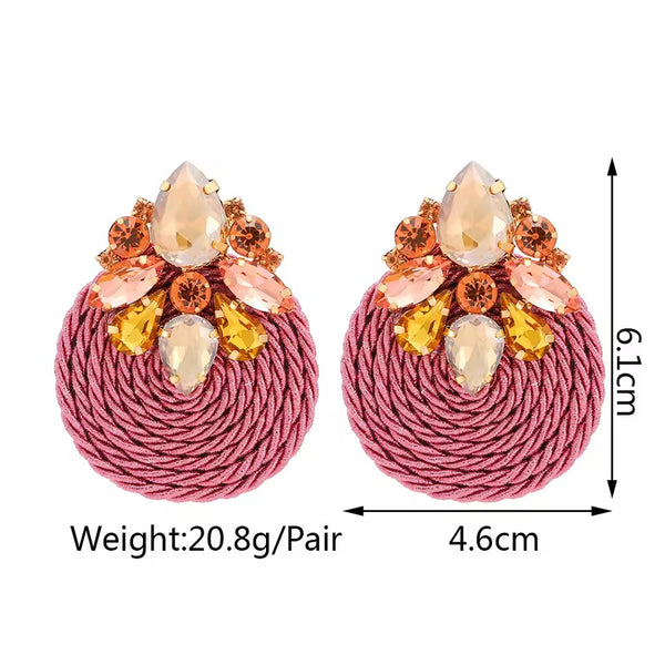 Busisiwe cotton weave earrings