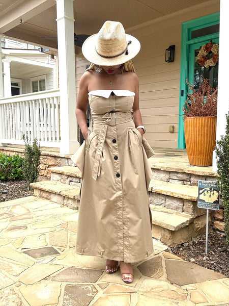 Erris trench dress