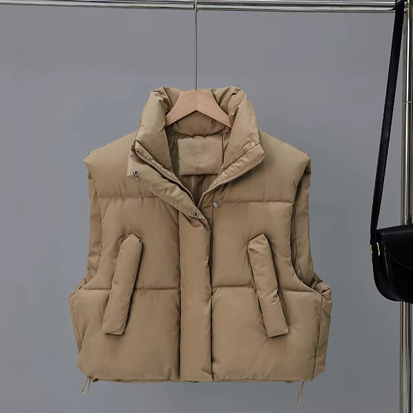 Kawanna crop vest windbreaker