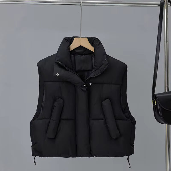 Kawanna crop vest windbreaker