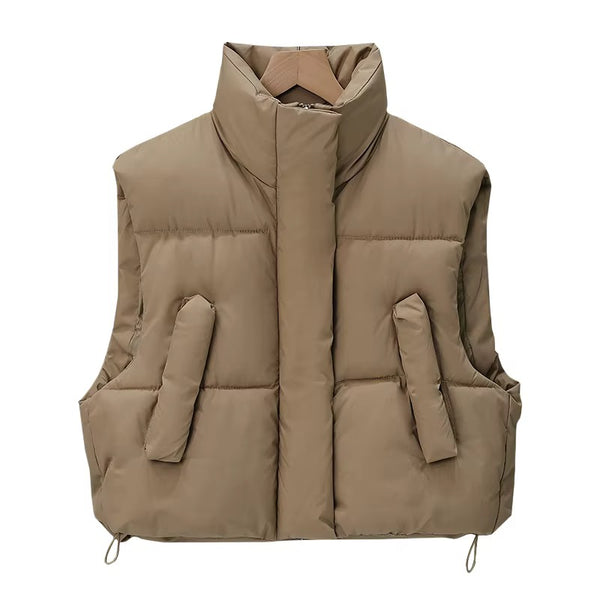 Kawanna crop vest windbreaker