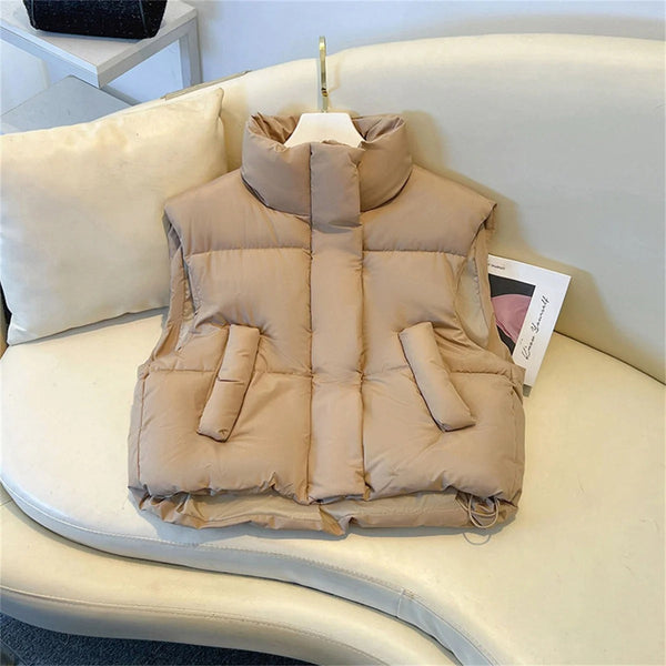 Kawanna crop vest windbreaker