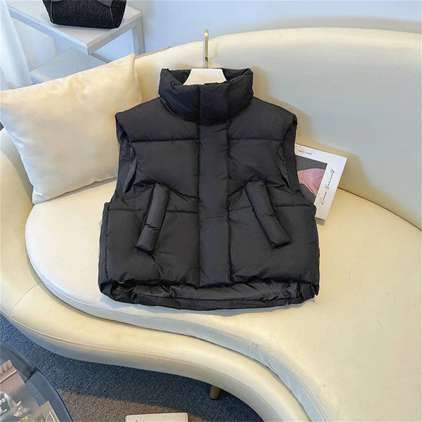Kawanna crop vest windbreaker