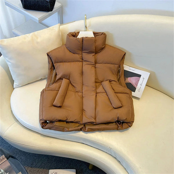 Kawanna crop vest windbreaker