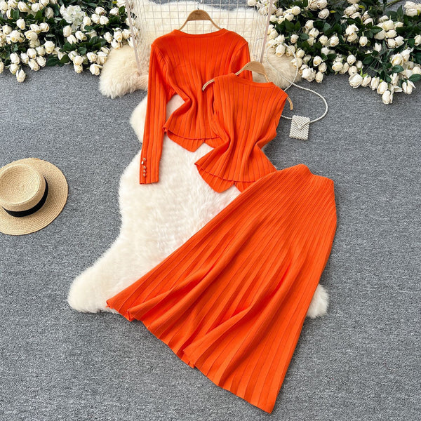Uzoma knitted skirt set