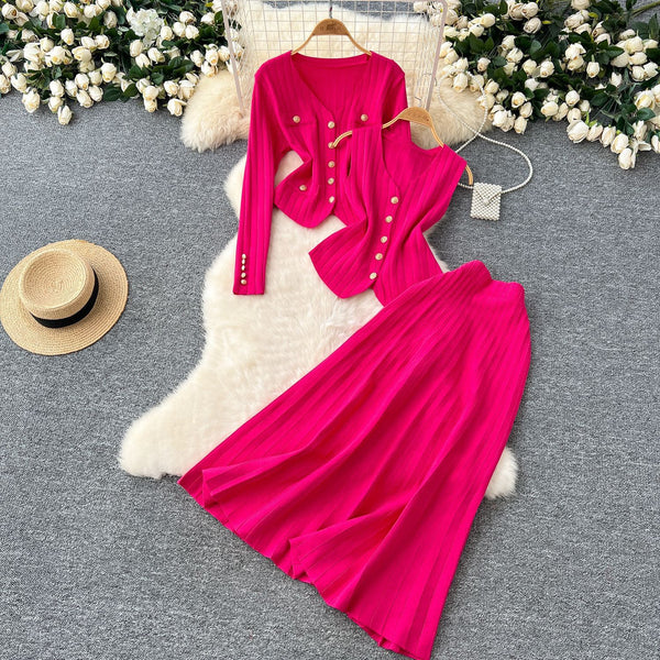Uzoma knitted skirt set