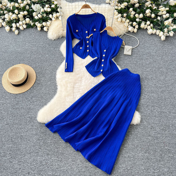 Uzoma knitted skirt set
