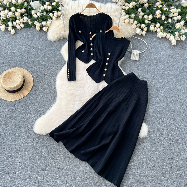 Uzoma knitted skirt set