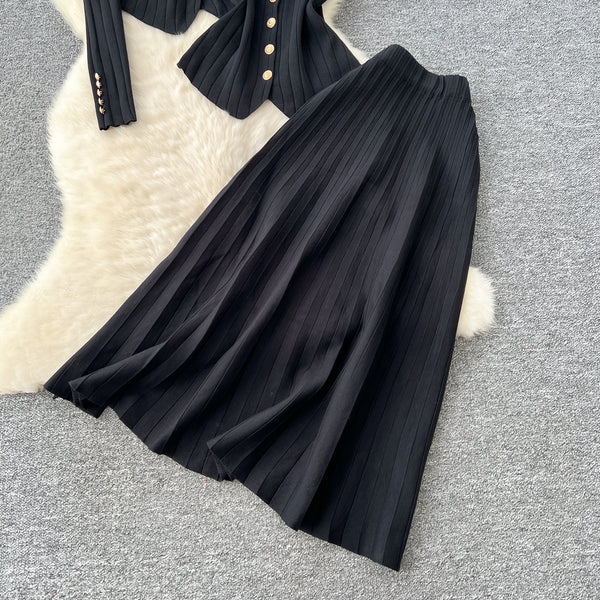 Uzoma knitted skirt set