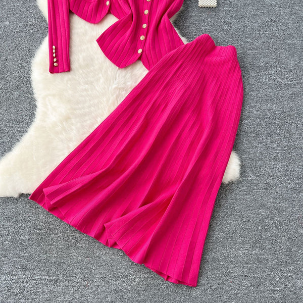 Uzoma knitted skirt set