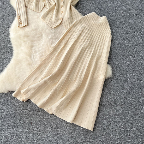 Uzoma knitted skirt set