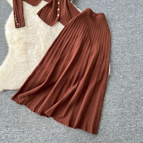Uzoma knitted skirt set