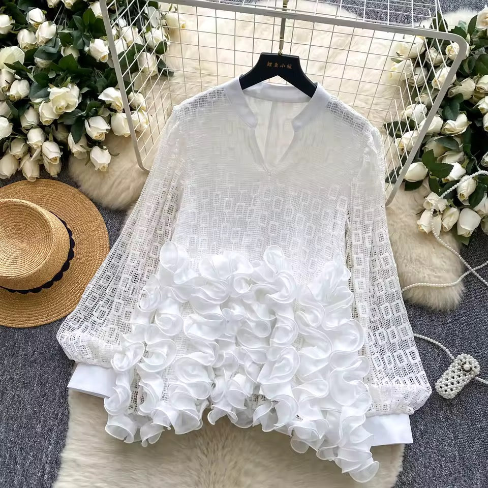 Ipai 3D floral blouse