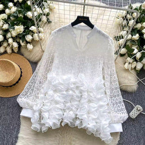 Ipai 3D floral blouse