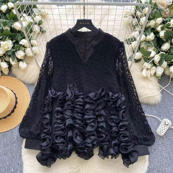Ipai 3D floral blouse