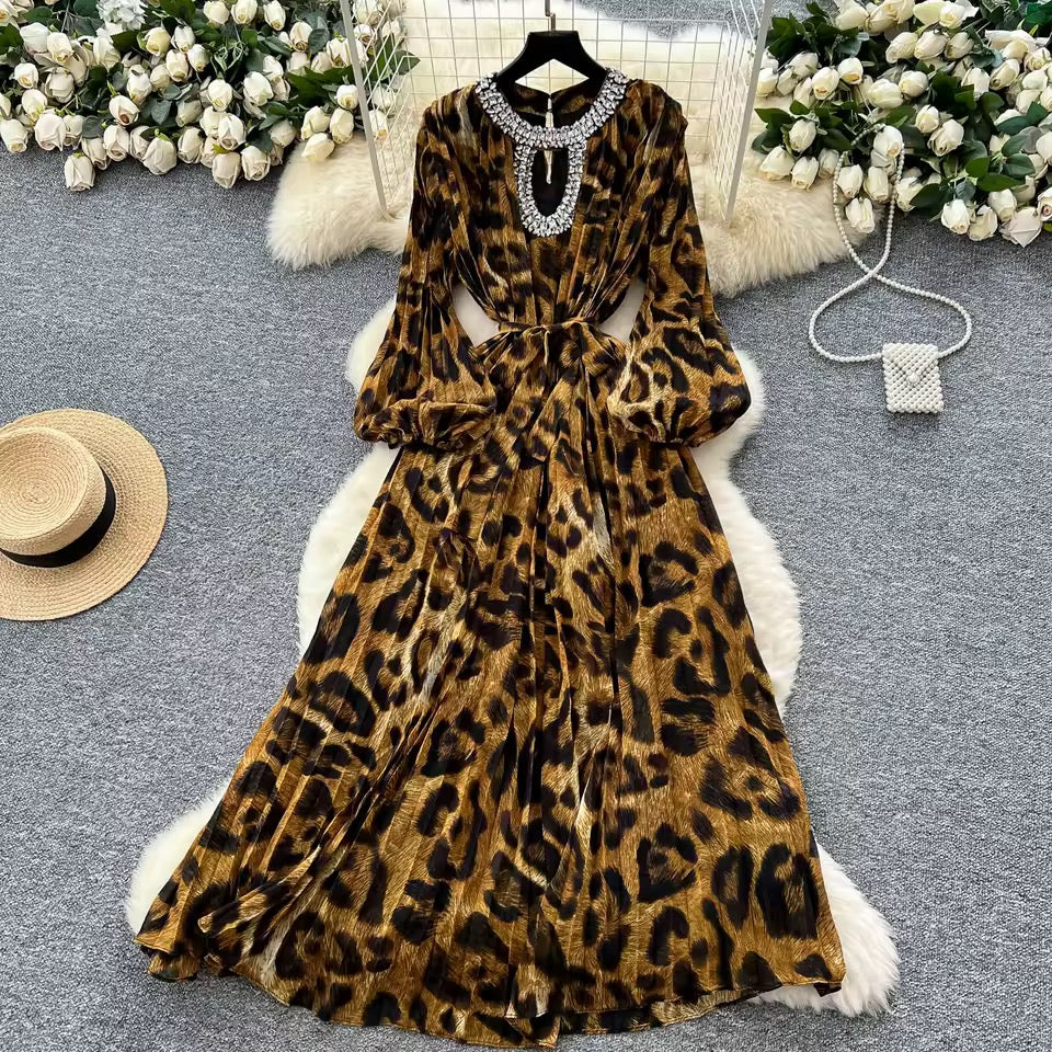 Idai leopard print dress