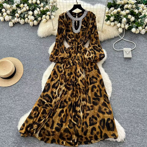 Idai leopard print dress