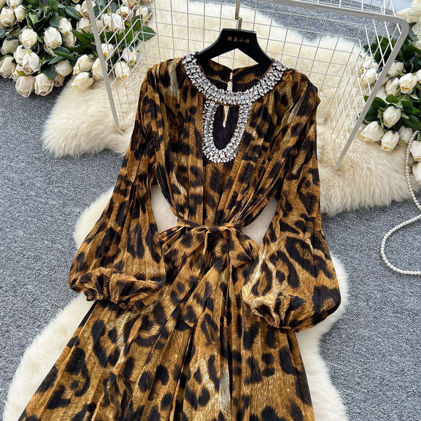 Idai leopard print dress