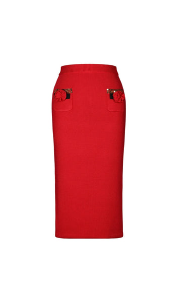 Anandi Flower Embelished Skirt set