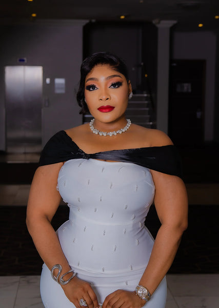 Anica beaded bandage dress