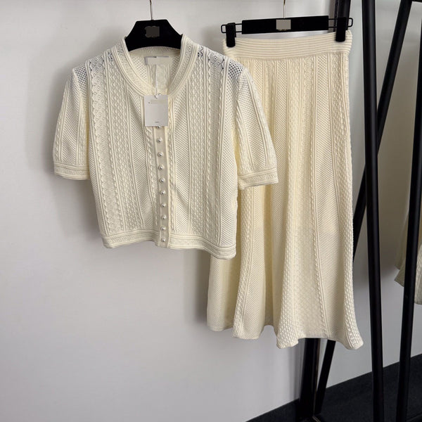 Obafemi knit skirt set