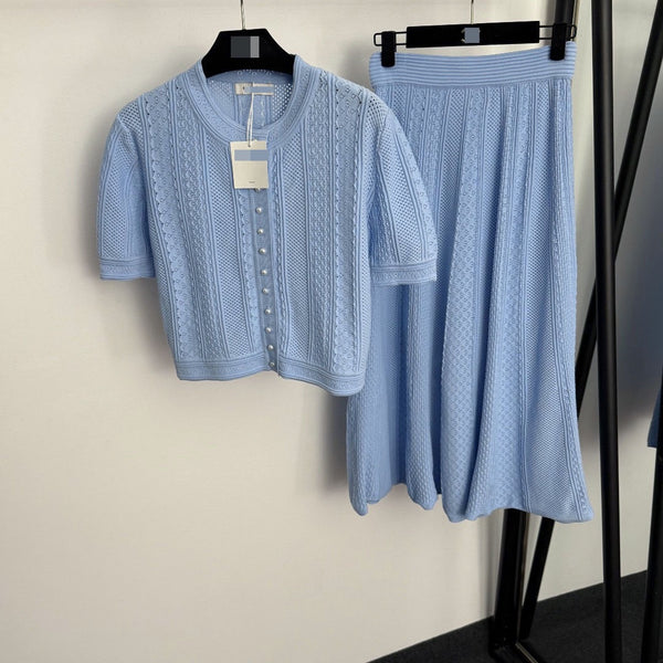 Obafemi knit skirt set