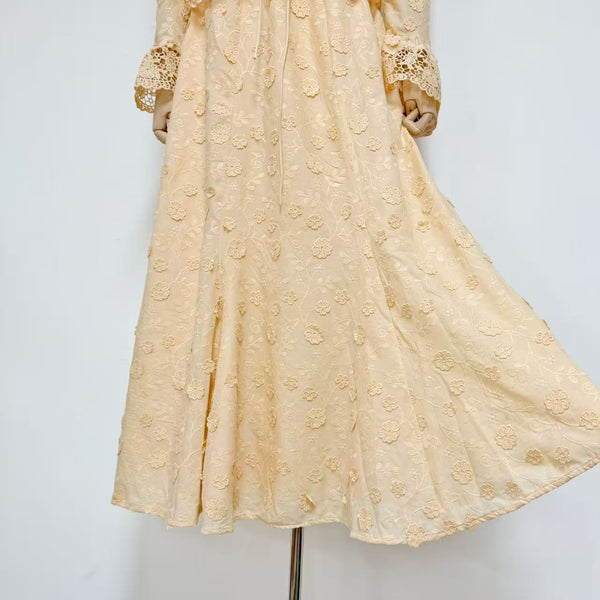 Okeli floral lace blouse and skirt set