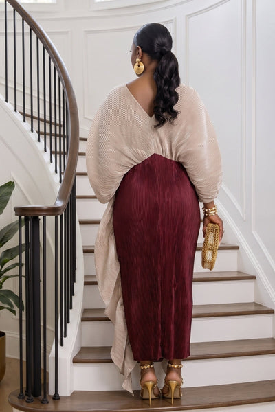 Farhiya pleated dress