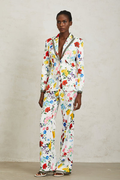 Shanna Trim Floral Trouser Set