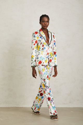 Shanna Trim Floral Trouser Set