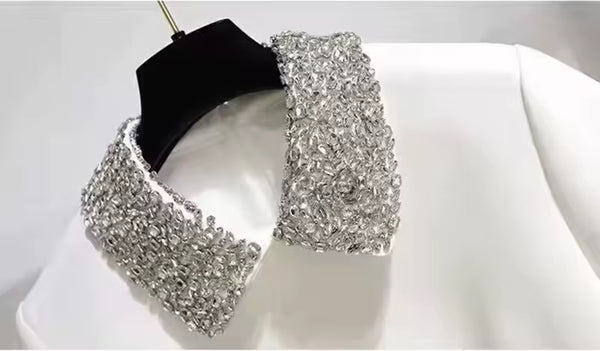 Ndeu diamanté  Peter Pan collar dress