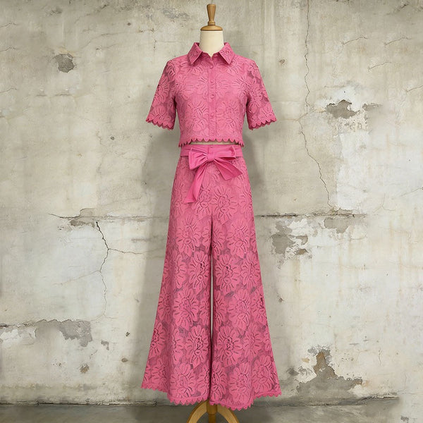 Ayana lace wide trousers