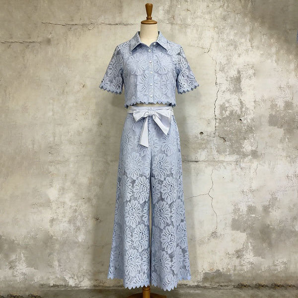 Ayana lace wide trousers