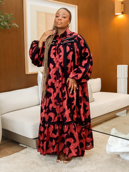 Linah autumn maxi dress