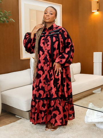 Linah autumn maxi dress