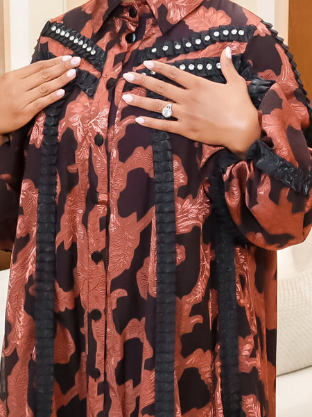 Linah autumn maxi dress