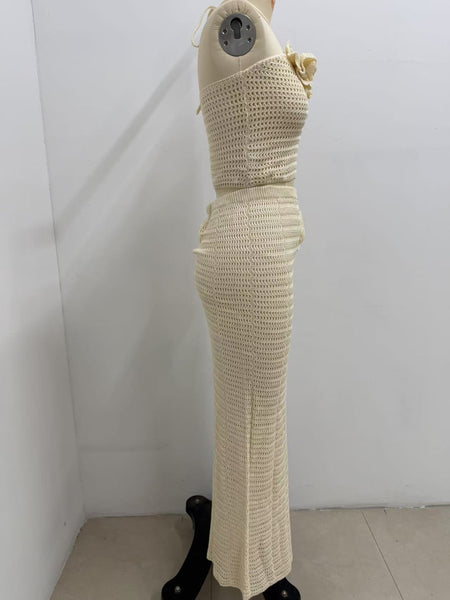 Panisha knitted skirt set