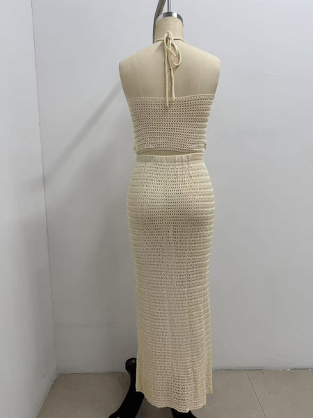Panisha knitted skirt set