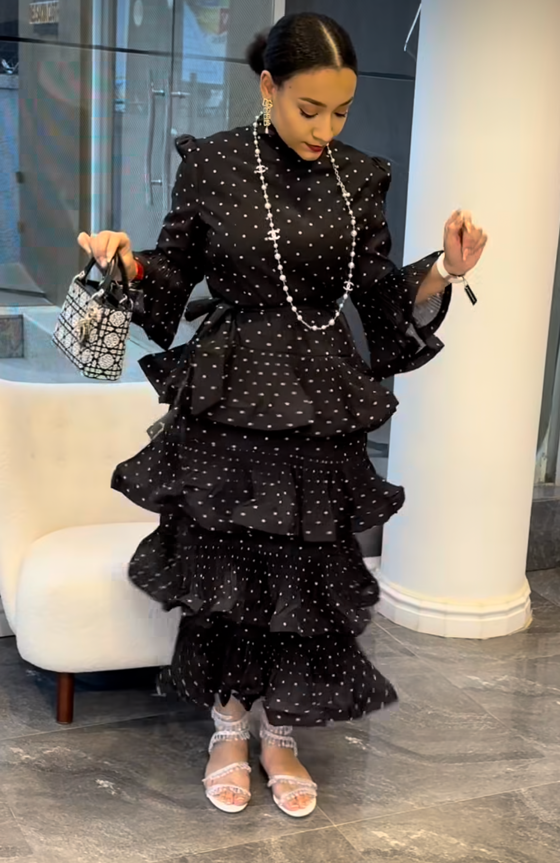 Kevita polka dot dress