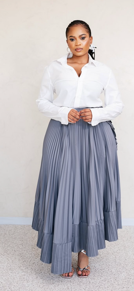 Monsette pleated skirt