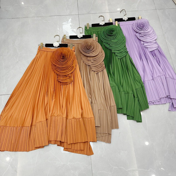 Monsette pleated skirt