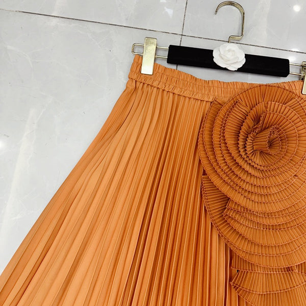 Monsette pleated skirt