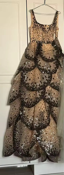 Cokisa sequin tiered Maxi dress